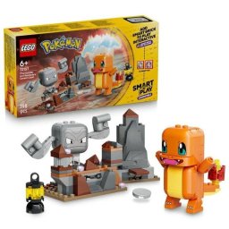 LEGO Pokémon SMART Play Duelo de Charmander y Geodude en la Caverna 72157 198 piezas