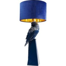 Kare Design Lámpara de mesa azul loro ø35x84 cm