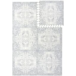 ToddleKind Alfombra de juego tipo puzle de espuma ecológica azul 120x180 cm