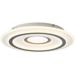 QAZQA Plafón diseño blanco gris oscuro led