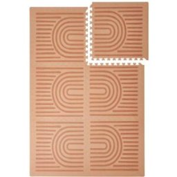 ToddleKind Alfombras de juegos para bebés marrón 120x180cm Espuma biodegradable
