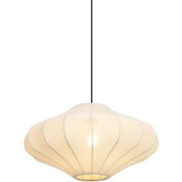 QAZQA Lámpara colgante japandi beige tela 50 cm