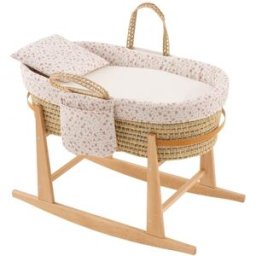 Cambrass Moisés bebé mio cuco + patas 39x80x61 cm beige/flores