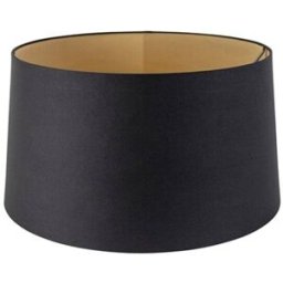 QAZQA Pantalla algodón negro/oro 40/45/25