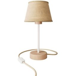 Creative Lámpara de mesa de madera con pantalla imperio