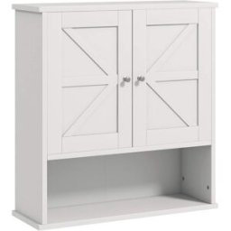Kleankin Armario de pared 58x20x61.4 cm blanco
