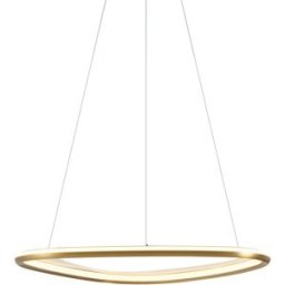 QAZQA Lámpara colgante diseño dorada led