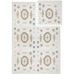 ToddleKind Alfombra de juego tipo puzle de espuma ecológica beige 120x180 cm