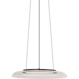 QAZQA Lámpara colgante diseño negra transparente led