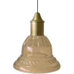 Tosel Lámpara de suspensión vidrio oro D16,5 cm