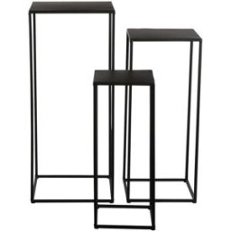 Mica Decorations Mesa auxiliar quinty negro h70xb30xl30cm