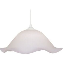 Tosel Lámpara de techo cúpula metal blanco pantalla blanco