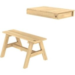 TP Toys Estantería para casa pequeña + banco madera marrón fsc®