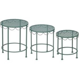 Mica Decorations Mesa de plantas marseille verde h43xb35xl35cm
