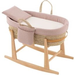 Cambrass Moisés bebé mio cuco + patas 39x80x61 cm rosa/beige