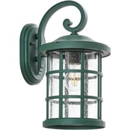 Lindby Lámpara de pared exterior de plástico verde