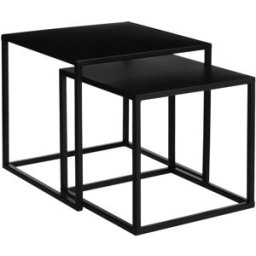 Mica Decorations Mesa auxiliar goa negro h33xb35xl35cm