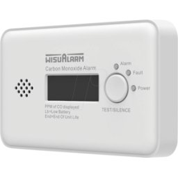 WISUALARM DHI-HY-GC20C - Detector de monóxido de carbono, pila de 10 años
