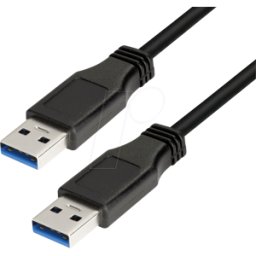 LOGILINK CU0040 - Cable USB 3.0, a macho a macho, negro. 3 m