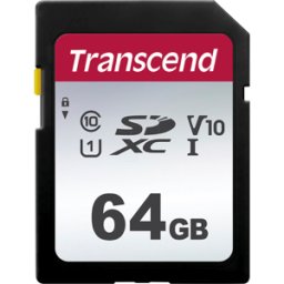TRANSCEND TS64GSDC300S - Tarjeta de memoria SDXC, 64 GB, clase 10 UHS-I U1, 300S