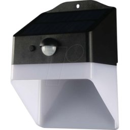V-TAC VT-10309 - Lámpara solar de pared, 2 W, 200 lm, 4000 K, negro, Sensor de mo