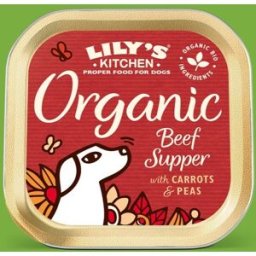 Lily's Kitchen Organic Ternera Tarrina para Perros 11 x 150 gr