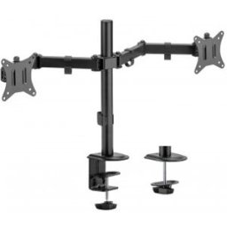 Aisens Soporte de Mesa ECO Giratorio e Inclinable para Monitor/TV 9Kg (3 Pivotes, 2 Brazos) de 17-32
