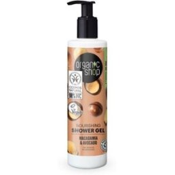 Organic Shop Gel de Ducha Nutritivo de Macadamia y Aguacate 280 ml