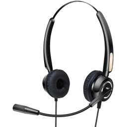 Auriculares Urban Factory Movee USB con cable USB-A, Micrófono Boom, Negro