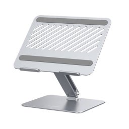 Soporte para portátil Ugreen LP339 ajustable, hasta 17,3", silicona antideslizante, plateado