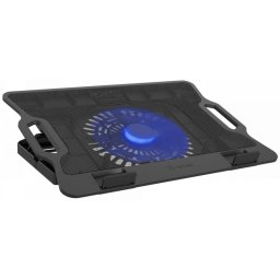 Refrigeración por aire Natec DIPPER 2 17.3" 18cm USB LED Azul 650RPM 24CFM Negro