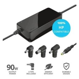 Cargador portátil Trust Maxo 23393 para HP 90W automático 4 conectores 3m