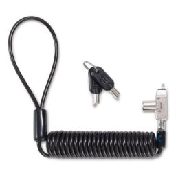 Candado portátil Kensington N17 2.0 Llave Acero al carbón Plata 1.8m para portátiles wedge
