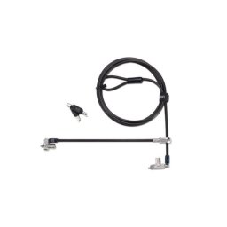 Candado Kensington N17 2.0 Fino Doble Cabezal Llave Acero Negro Plata 2 Llaves