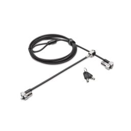 Candado Kensington NanoSaver Llave Doble 1.8m Acero al Carbón Negro Acero Inoxidable