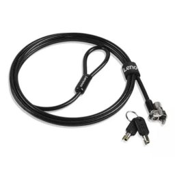 Candado Seguridad Lenovo 4XE1L68273 1,8m Kensington Llave Acero al Carbón Negro