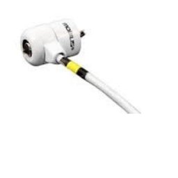 Cable antirrobo Mobilis 001236 acero blanco 1,8 m con llave y 2 llaves incluidas