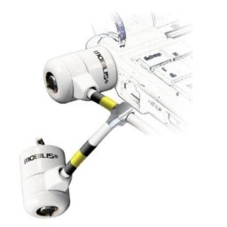 Cable de seguridad con llave Mobilis 001223 1,8m Blanco Acero Diámetro 4mm 2 llaves