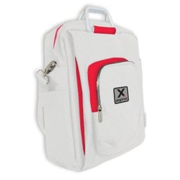 Maletín Approx appNBST15x nylon alta resistencia blanco y rojo 15.6