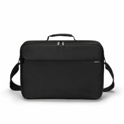 Funda DICOTA D32087-RPET 14,1" Negra Monocromo con Tirante y Material Reciclado