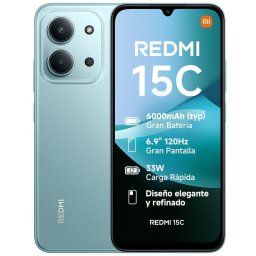 Xiaomi Redmi 15C 4GB 256GB 6.9" 120Hz Batería 6000mAh 33W Verde Menta Versión Importada