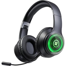 Auriculares Defender FreeMotion B400 inalámbricos y con cable Bluetooth para llamadas, música y deporte, reducción de ruido pasiva, micrófono extraíble, Negro