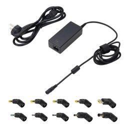 Adaptador de corriente Ewent EW3968 universal 65 W con 10 conectores