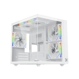 Caja Micro ATX Xigmatek Aqua M Lite Blanca ARGB Vidrio Templado Gamer