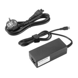 Adaptador de corriente CoreParts MBXUSBC-AC0009 65 W USB-C negro uso portátil