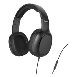 Auriculares Hama 221784 con cable, jack 3,5 mm, llamadas y música, diadema ajustable, negros