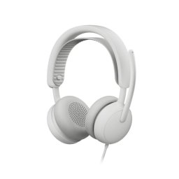 Auriculares Logitech Zone Wired 2 con cable USB-C y USB-A, Cancelación de Ruido, Micrófono, blanco