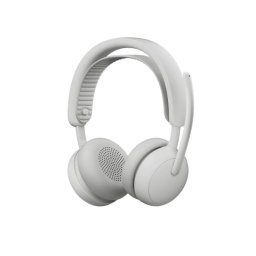 Auriculares Logitech Zone Wireless 2 inalámbricos Bluetooth con Cancelación Activa de Ruido y micrófono, uso profesional, color blanco