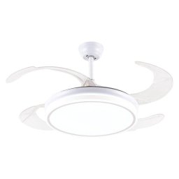 Ventilador de techo Purline CEILY BRISE W con luz LED y mando a distancia