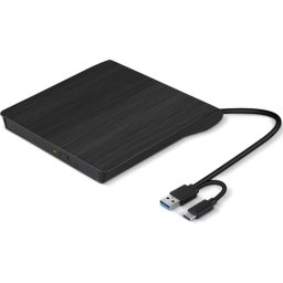 Grabadora DVD externa C-Tech DVD-USB-AC USB 2.0 Slim negra